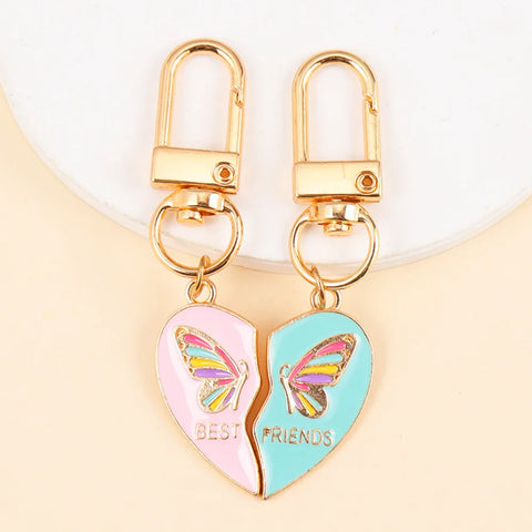 Freundschaft Schlüsselanhänger Schmetterling Blau