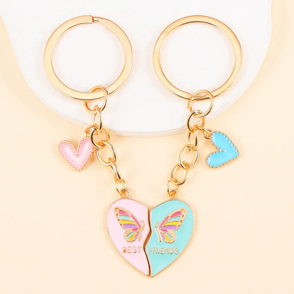 Freundschaft Schlüsselanhänger Schmetterling Blau
