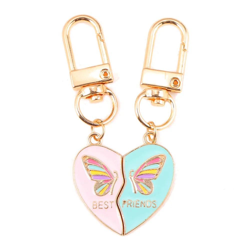 Freundschaft Schlüsselanhänger Schmetterling Blau