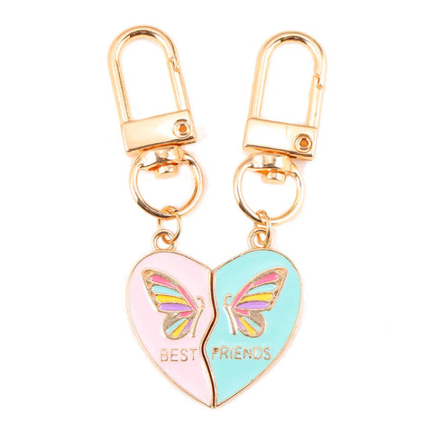 Freundschaft Schlüsselanhänger Schmetterling Blau