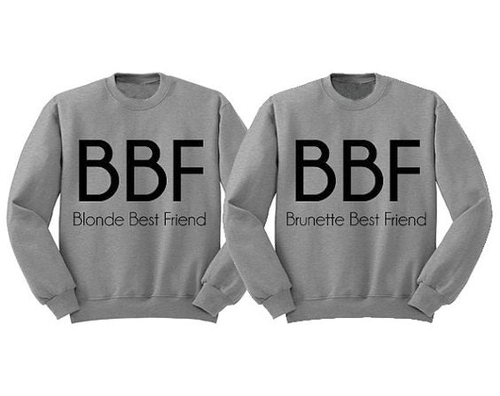 Freundschafts Pullover 2 Personen BFF
