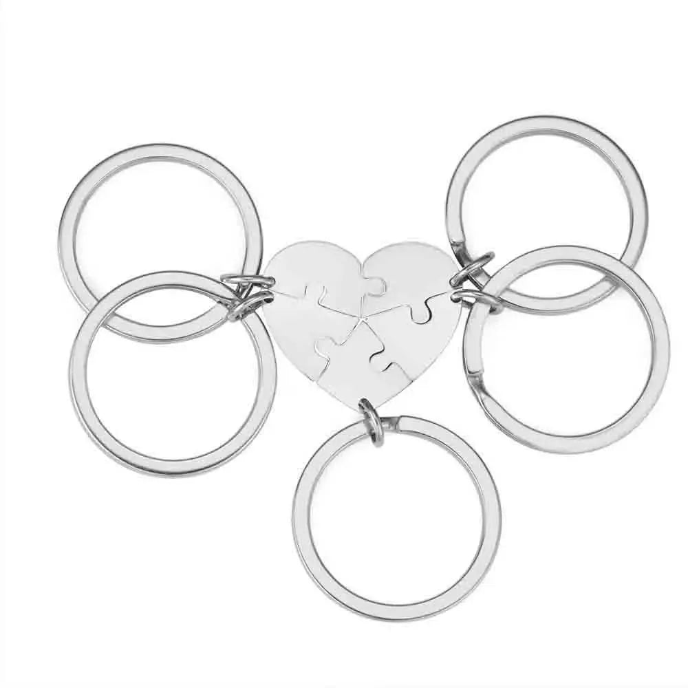 Freundschafts Schlüsselanhänger für 5 Personen (personalisierbar)