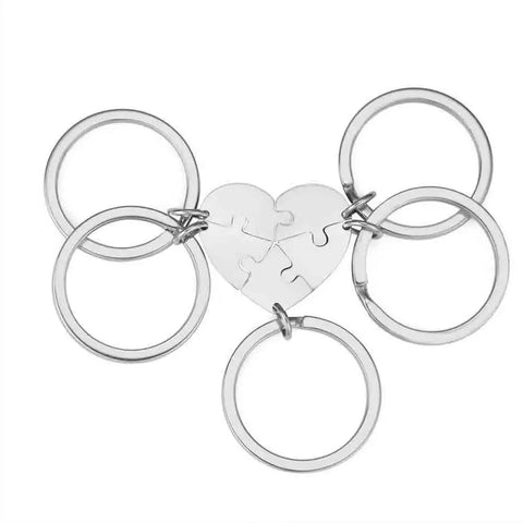 Freundschafts Schlüsselanhänger für 5 Personen (personalisierbar)