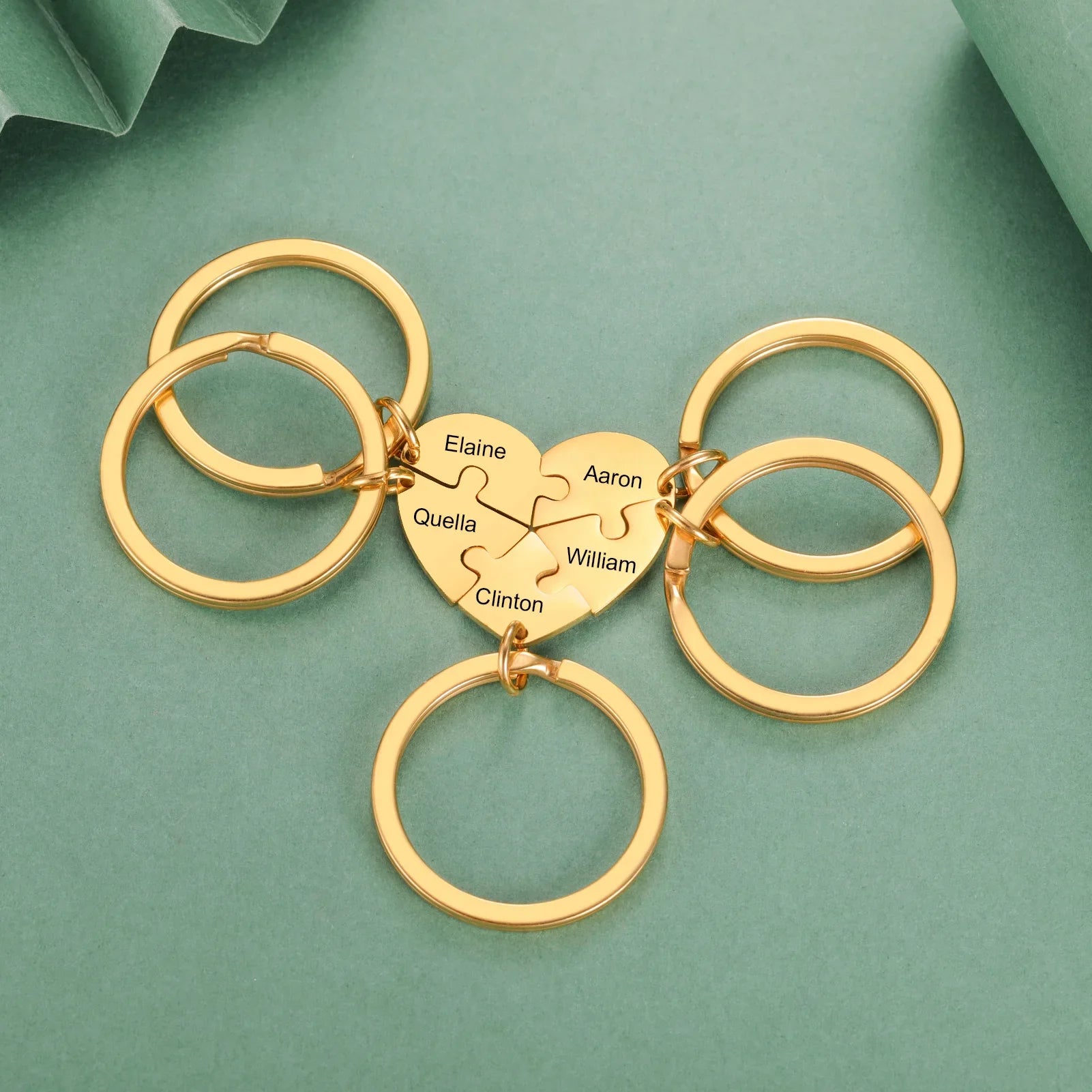 Freundschafts Schlüsselanhänger für 5 Personen (personalisierbar)