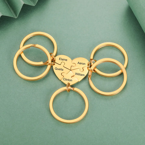 Freundschafts Schlüsselanhänger für 5 Personen (personalisierbar)