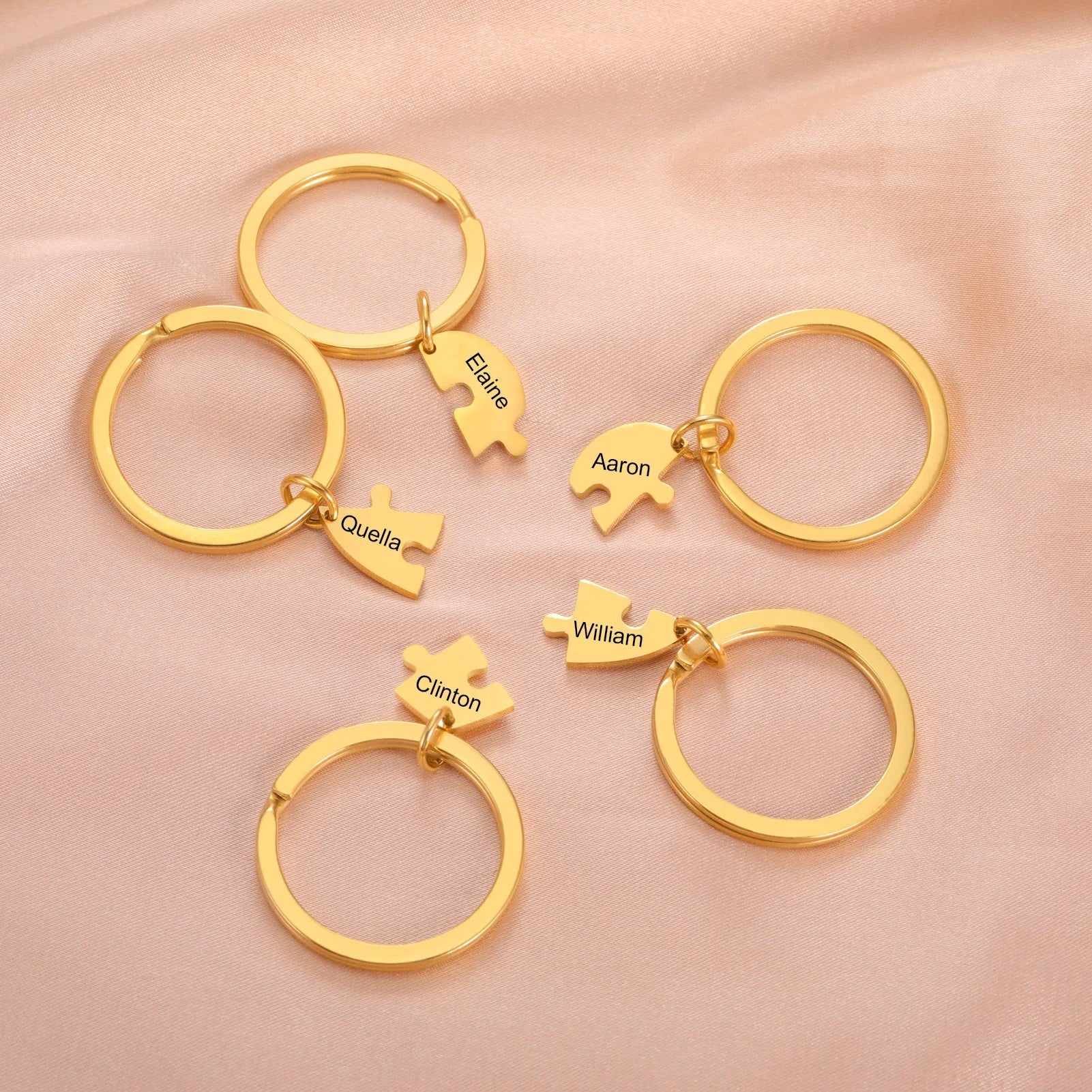 Freundschafts Schlüsselanhänger für 5 Personen (personalisierbar)