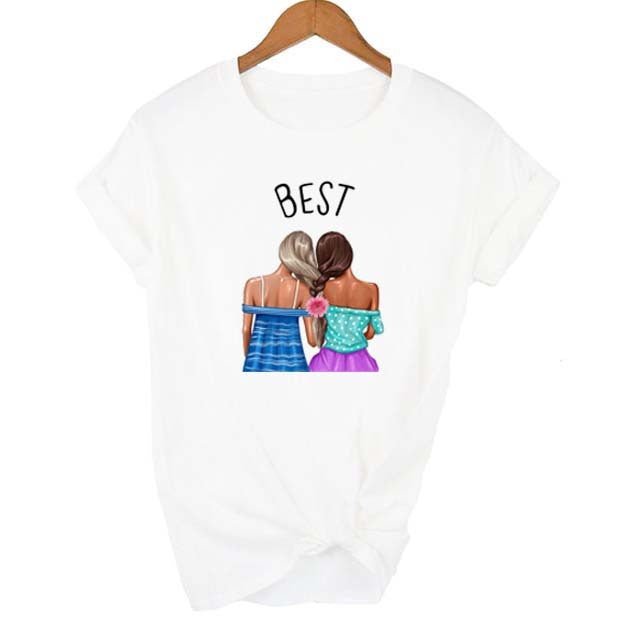 Freundschafts T-Shirts Beste Freunde Blondine Brünette