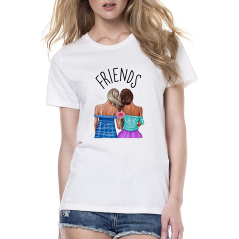 Freundschafts T-Shirts Beste Freunde Blondine Brünette