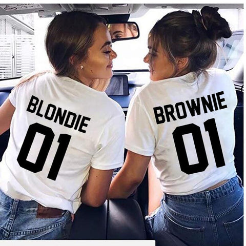 Freundschafts-T-Shirts Blondie Brownie