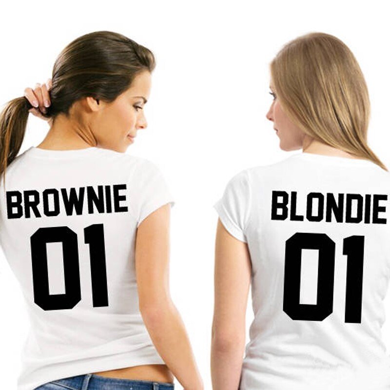 Freundschafts-T-Shirts Blondie Brownie