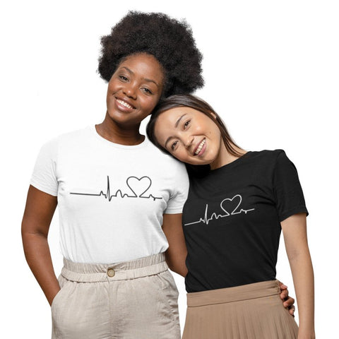 Freundschafts T-Shirts Herzfrequenz