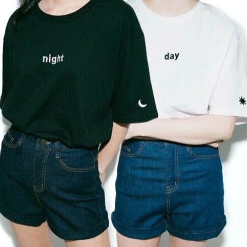 Freundschafts T-Shirts Nacht Tag
