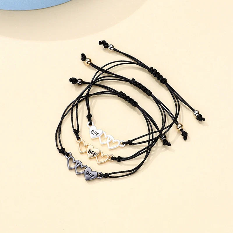 Freundschaftsarmbänder für 3 Personen BFF