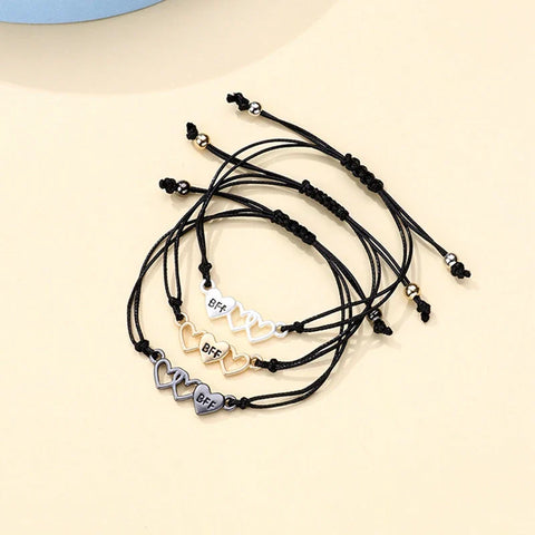 Freundschaftsarmbänder für 3 Personen BFF