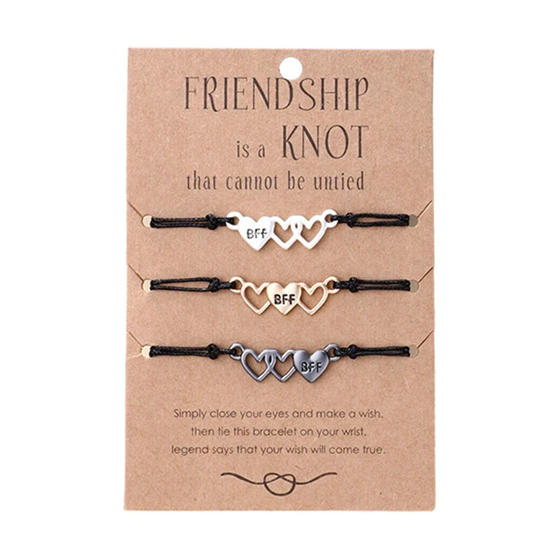 Freundschaftsarmbänder für 3 Personen BFF