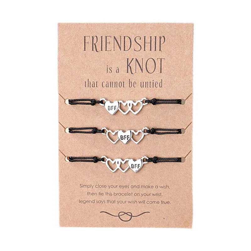 Freundschaftsarmbänder für 3 Personen BFF