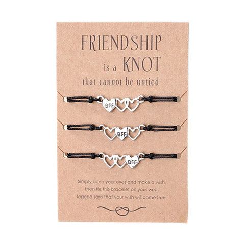 Freundschaftsarmbänder für 3 Personen BFF