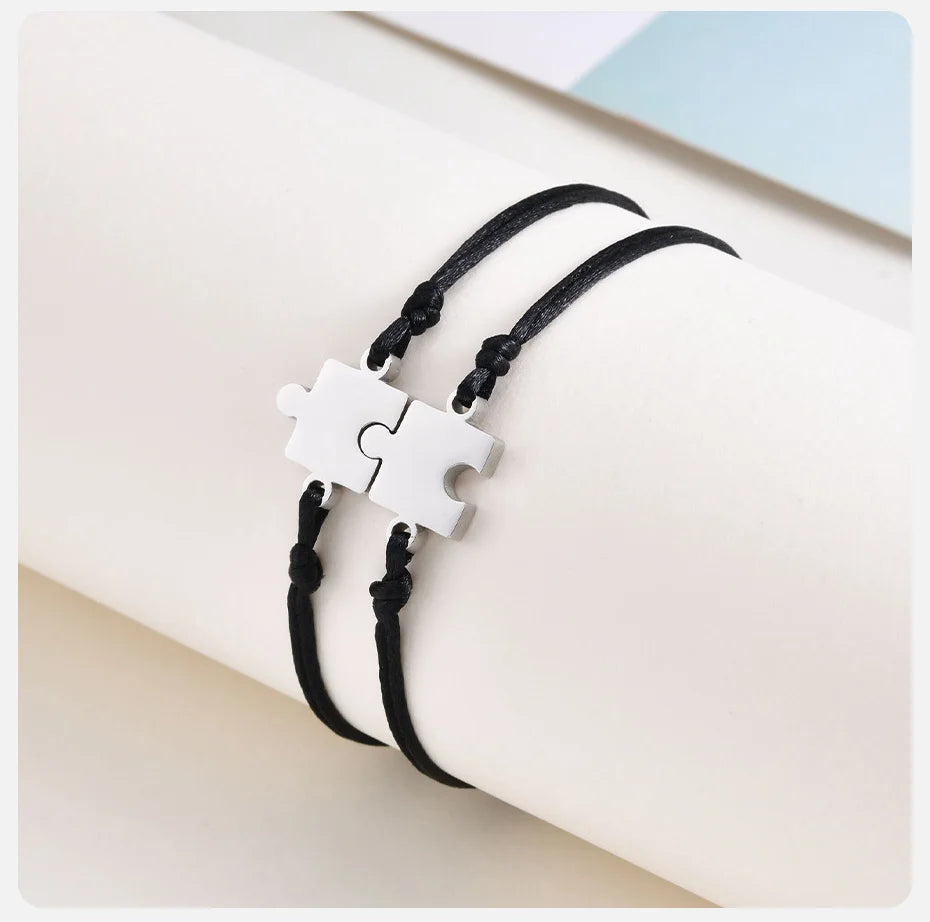 Freundschaftsarmbänder Personalisierbares Puzzle (2 bis 5 Teile)