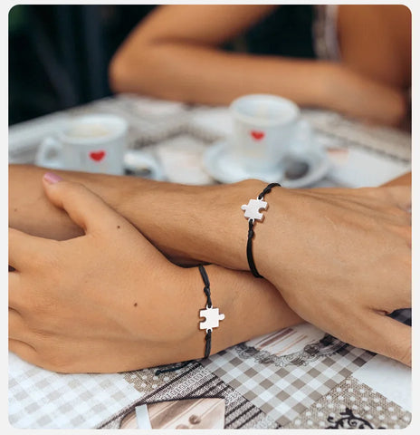 Freundschaftsarmbänder Personalisierbares Puzzle (2 bis 5 Teile)