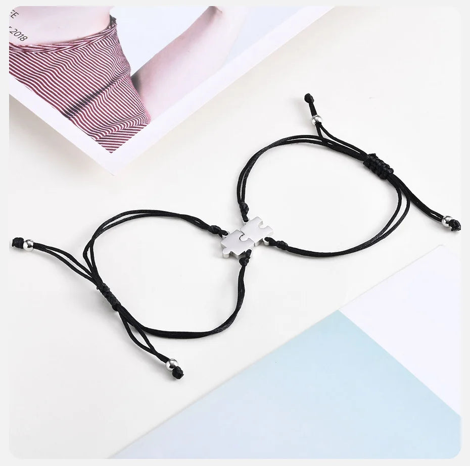 Freundschaftsarmbänder Personalisierbares Puzzle (2 bis 5 Teile)