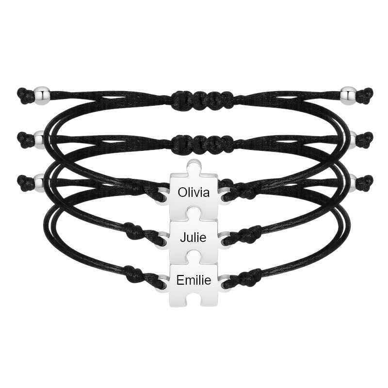 Freundschaftsarmbänder Personalisierbares Puzzle (2 bis 5 Teile)