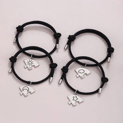 Freundschaftsarmbänder Sonne Mond Stern Wolke 4 für
