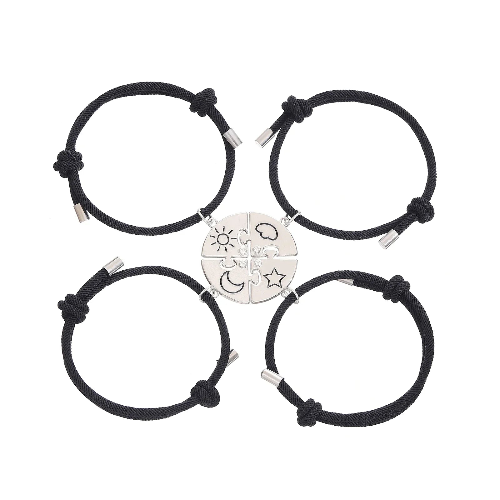 Freundschaftsarmbänder Sonne Mond Stern Wolke 4 für