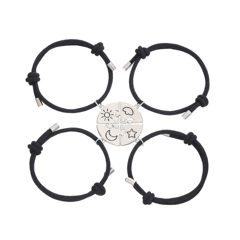 Freundschaftsarmbänder Sonne Mond Stern Wolke 4 für