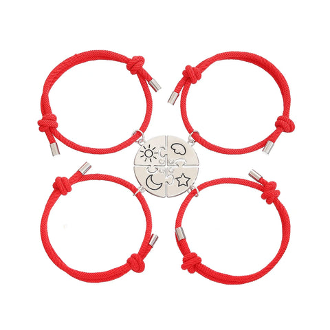 Freundschaftsarmbänder Sonne Mond Stern Wolke 4 für