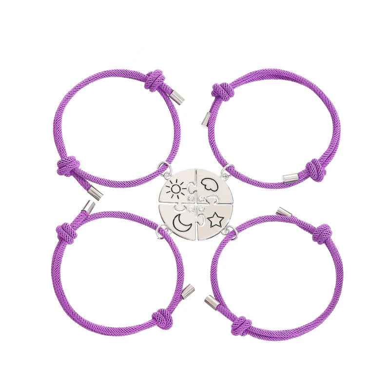 Freundschaftsarmbänder Sonne Mond Stern Wolke 4 für