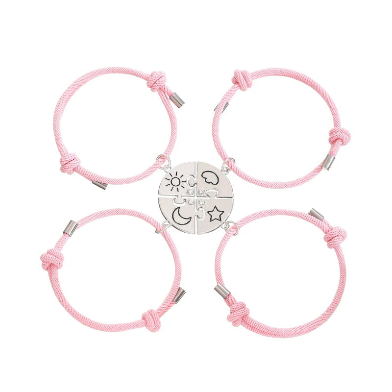 Freundschaftsarmbänder Sonne Mond Stern Wolke 4 für