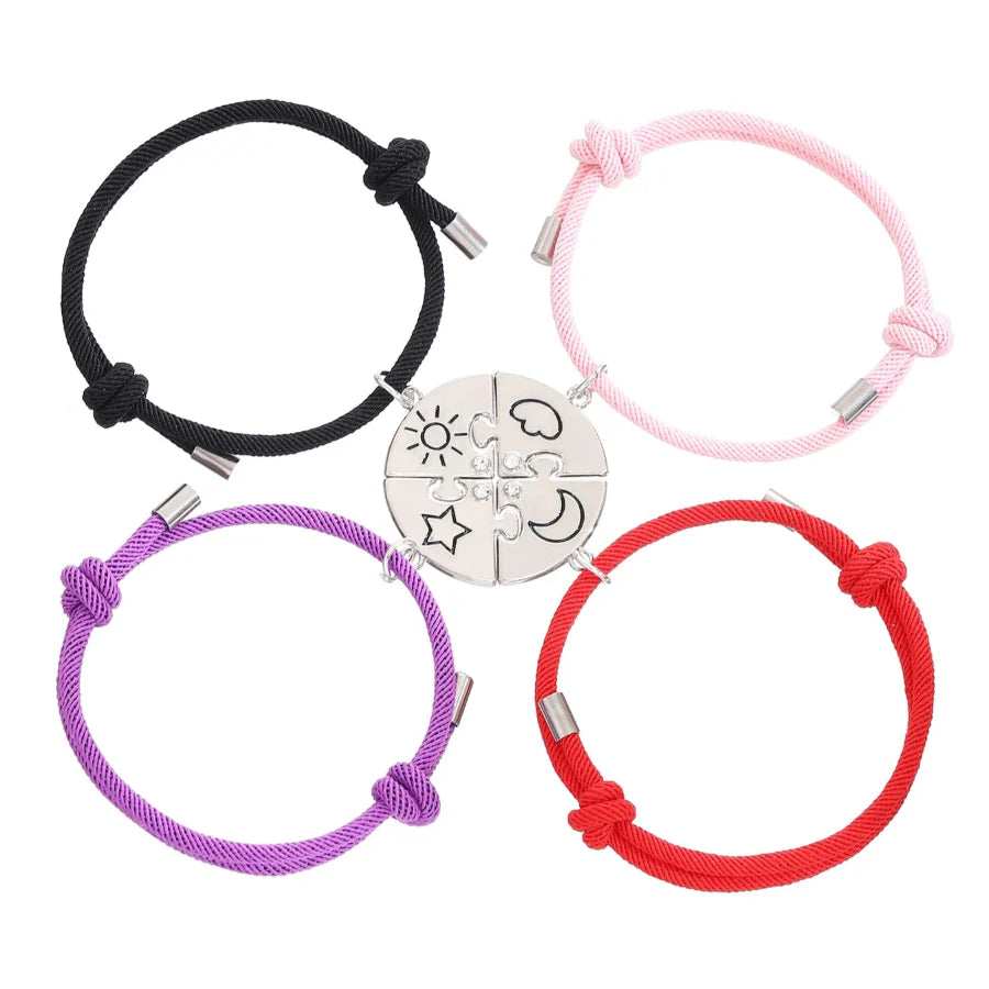 Freundschaftsarmbänder Sonne Mond Stern Wolke 4 für