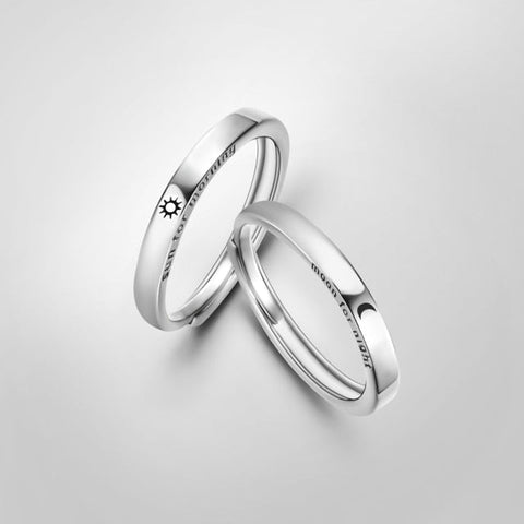 Freundschaftsringe Doppelte Sonne Mond