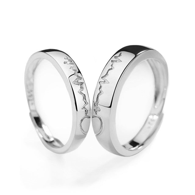 Freundschaftsringe Herzschlag (Silber)