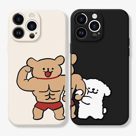 Handyhüllen für Paare iPhone- Cartoon