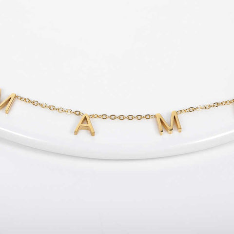Mutter Tochter Kette Buchstabe