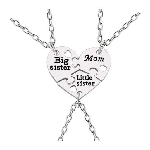 Mutter Tochter Kette Edelstahl