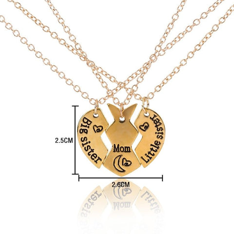 Mutter Tochter Kette Gold (Edelstahl)