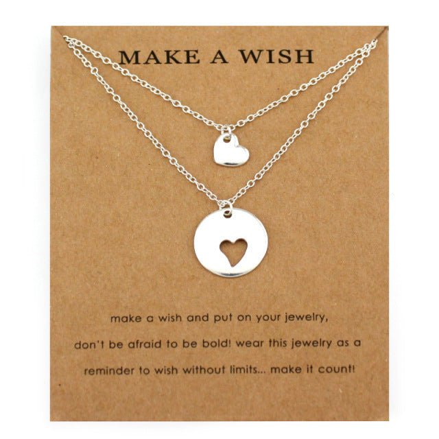 Mutter Tochter Kette Kombinierbar (Herz)