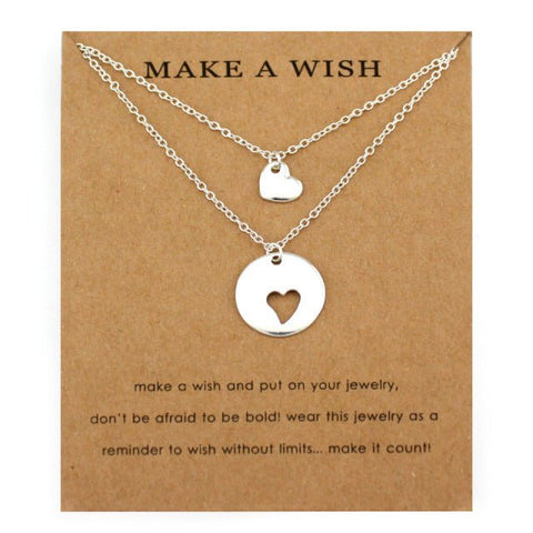 Mutter Tochter Kette Kombinierbar (Herz)