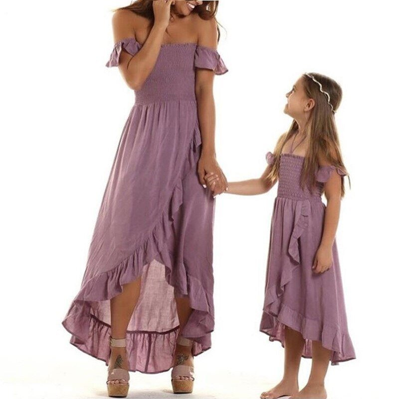 Mutter Tochter Kleid Abendkleid