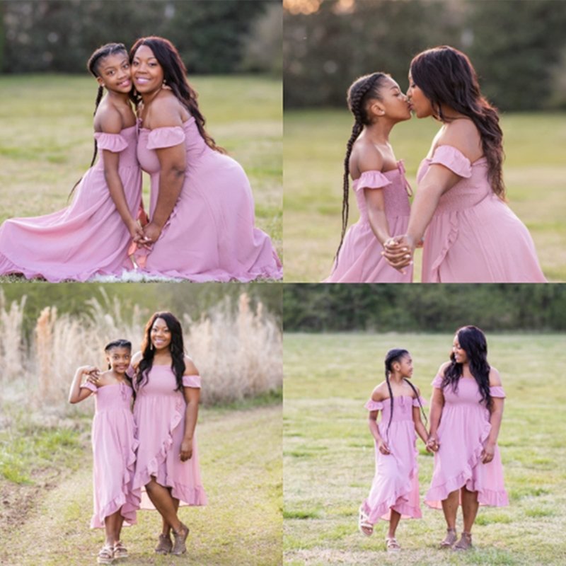 Mutter Tochter Kleid Abendkleid