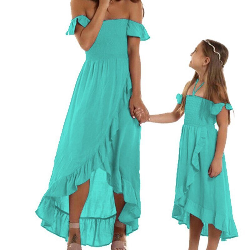 Mutter Tochter Kleid Abendkleid