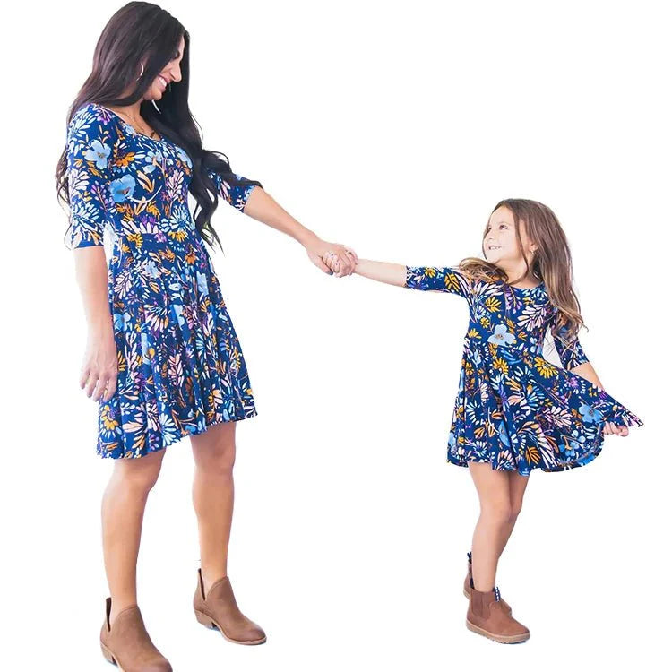 Mutter Tochter Kleid Duo