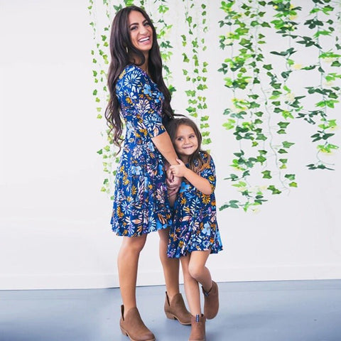 Mutter Tochter Kleid Duo