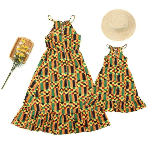 Mutter Tochter Kleid für Afrika