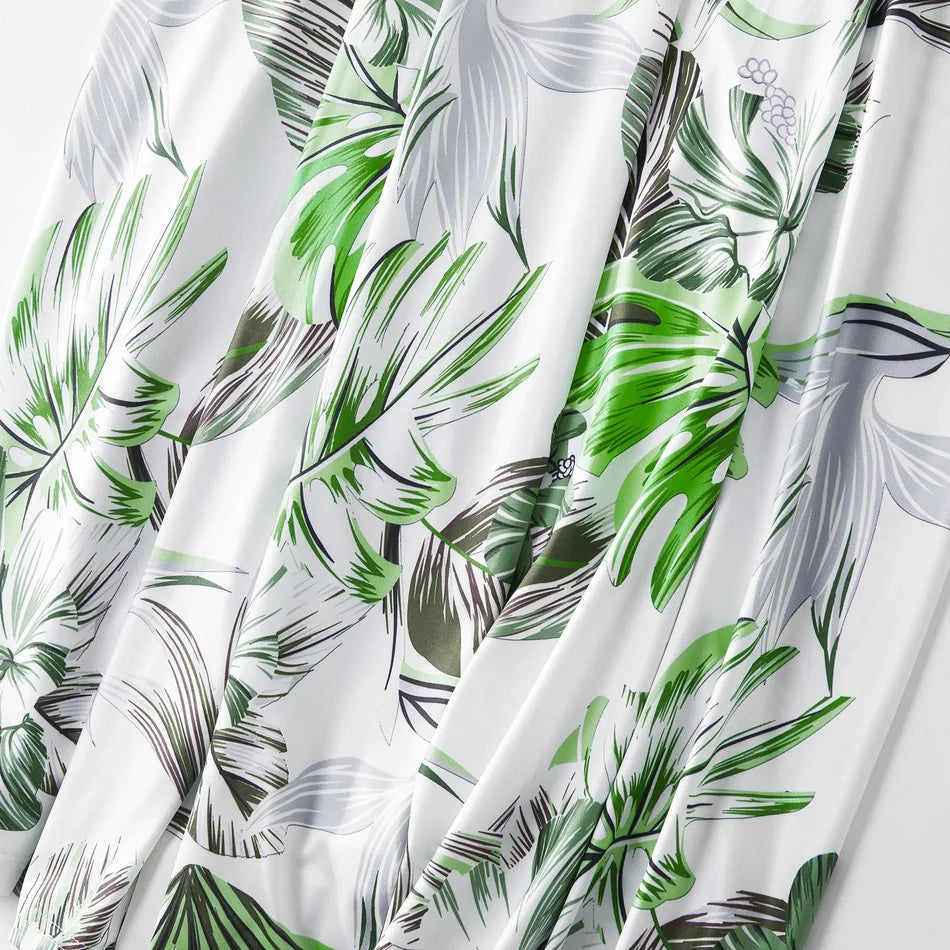 Mutter Tochter Kleid Grün