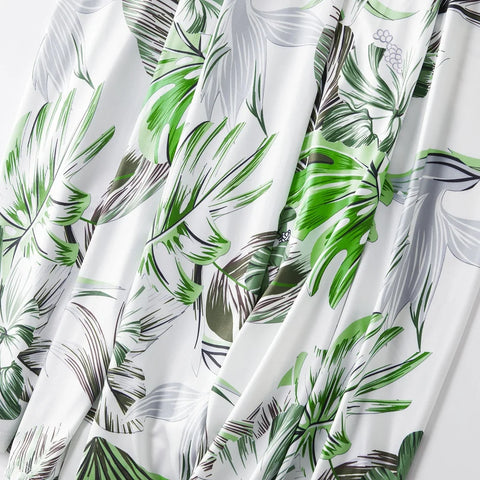 Mutter Tochter Kleid Grün