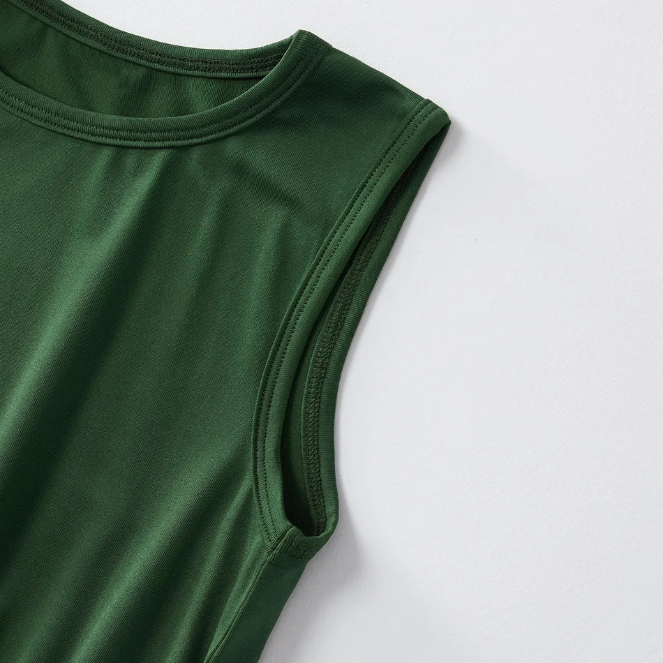 Mutter Tochter Kleid Grün