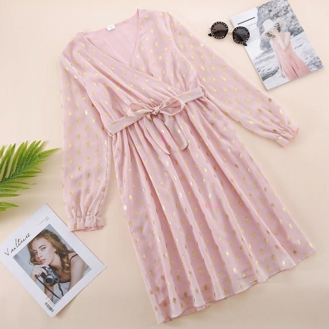 Mutter Tochter Kleid Kimono Rosa